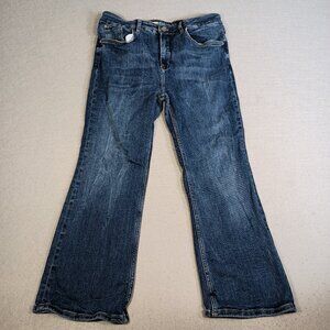 Pilcro Designed In Phila "The Yaya" Womens 34 High Rise Straight Leg 34x25 Jeans
